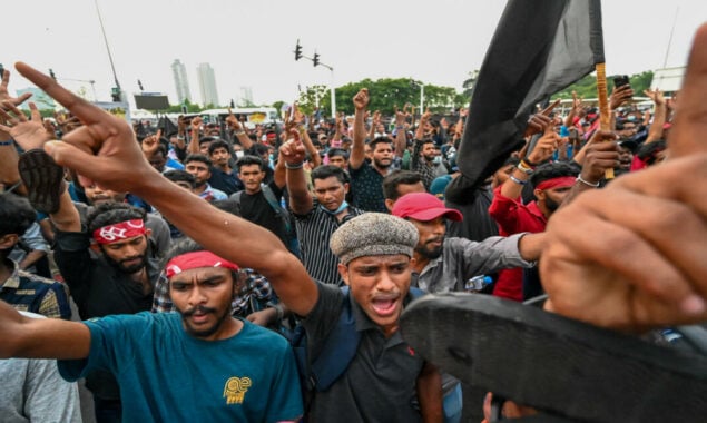 Sri Lanka have gone strike to demand that govt resign