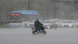 China issued blue alert for rainstorms