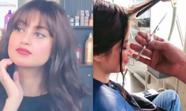Sajal Aly's cute haircut video leaves fans in awe Sajal Aly's cute haircut video leaves fans in awe