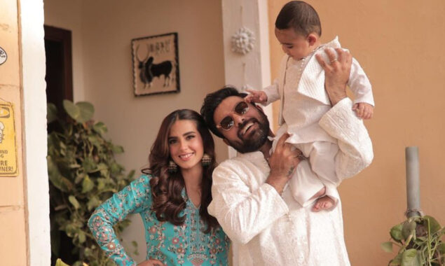 Iqra Aziz and Yasir Hussain share dreamy Eid photos with little Kabir