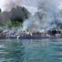 Seven people were killed a fire Philippine passenger ferry