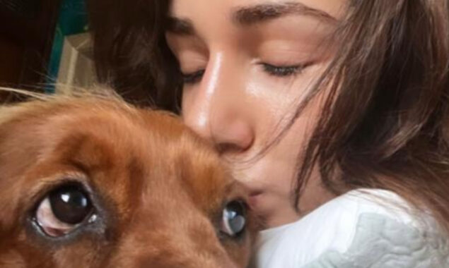 See Photos: Disha Patani relaxes with her pets, Goku and Bella