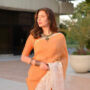 Mahira Khan is epitome of grace in a tangerine saree