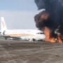 Tibet Airlines’ jet veers off runway ,catches fire