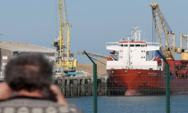 Mariupol’s first ship lefts port since Russia took control of city