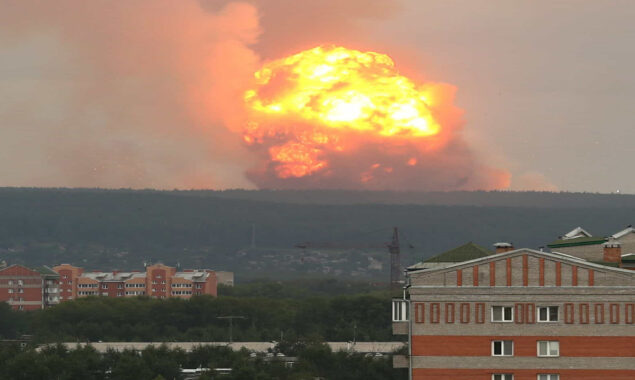 Blast at Russian military base