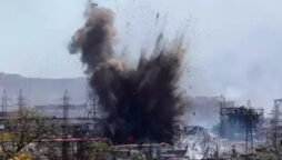 Russian strike in town in northern Ukraine