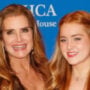 White House Correspondents Dinner Red Carpet Brooke Shields poses side by side with her daughter Rowan