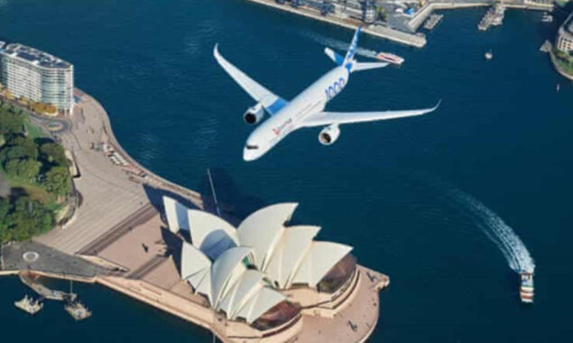 Qantas made announcement for non-stop flights from Australia to New York and London