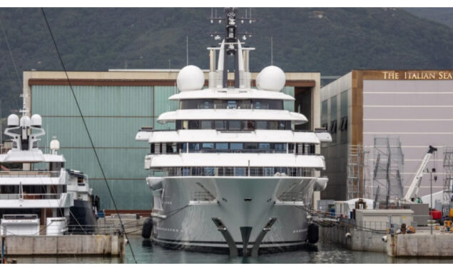 Mystery mega yacht impounded by Italian authorities
