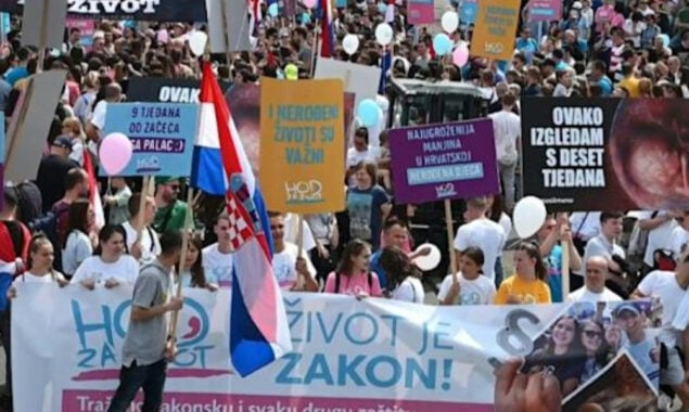 Zagreb anti-abortion march draws thousands