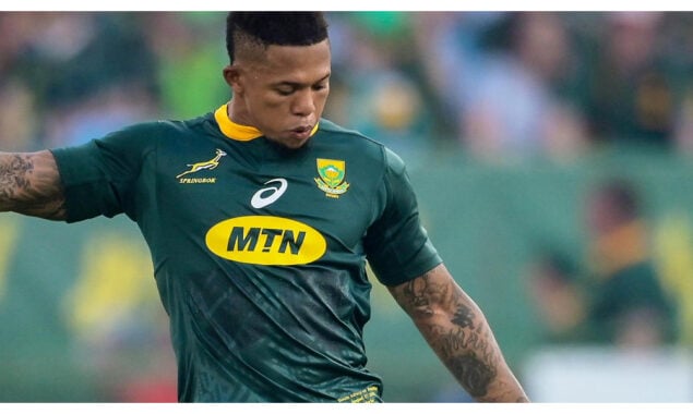 The World Cup-winning South African fly-half Elton Jantjies was arrested at Johannesburg’s airport.