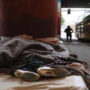 Several homeless persons have been spotted utilizing Seattle public transit as a shelter.