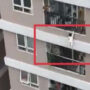 Watch: A man puts his life at risk to save a toddler from falling 100 feet