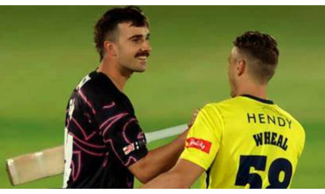 Somerset defeated Hampshire for the third time this season