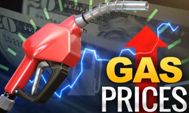US gas prices rises 10 cents in past week