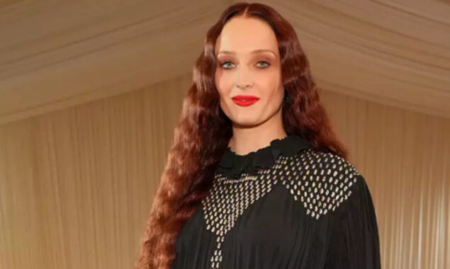 Pregnant Sophie Turner wore high-fashion slides