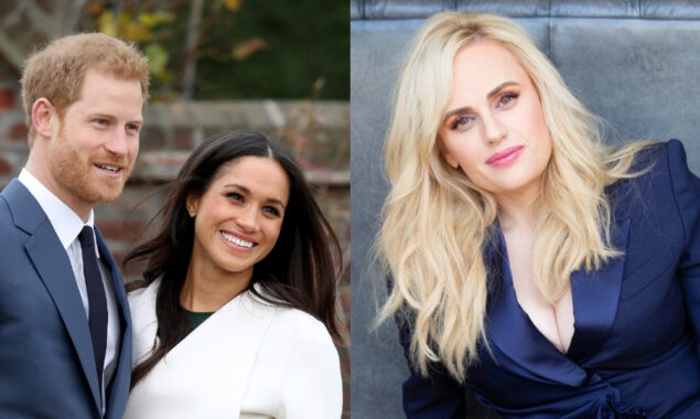 Rebel Wilson appears to reference to the royal family rift, claiming to be on ‘Team Harry’