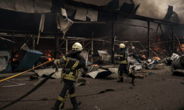 Russia hits logistics centre near Ukraine