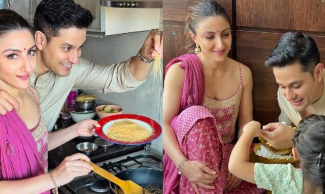 Soha Ali Khan prepares seviyan for Eid with Kunal Kemmu