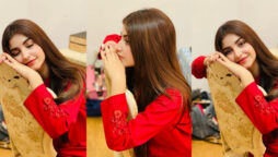 Kinza Hashmi looks charming in a red outfit, See photos