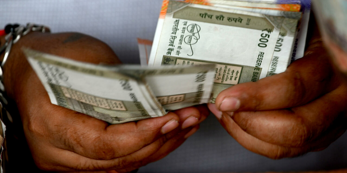 Indian rupee falls