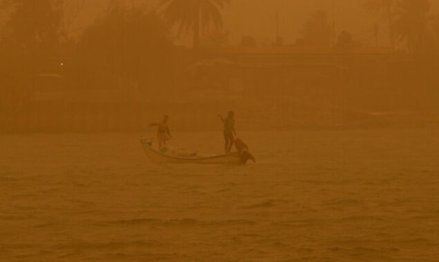 Sandstorm has overtaken the Middle East