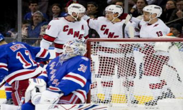 Hurricanes defeated by Rangers