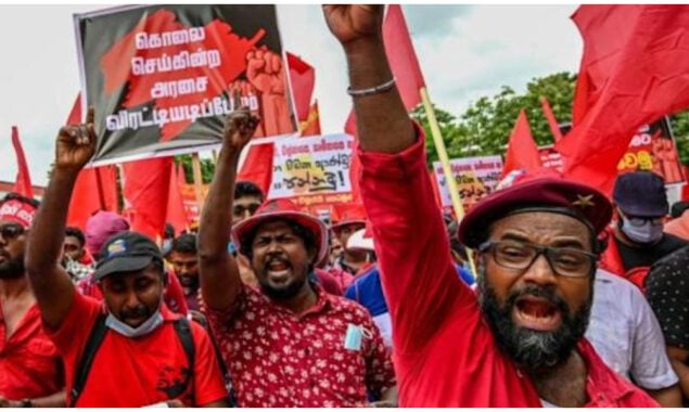 Sri Lankan leader faces May Day calls to step down