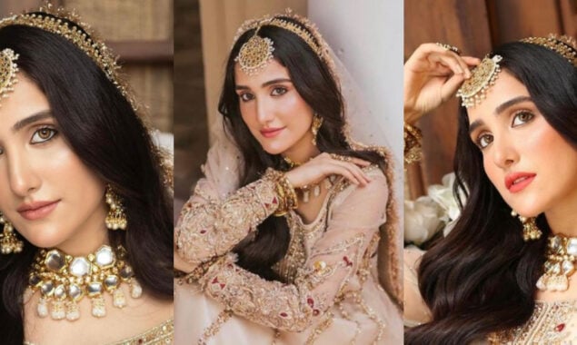 Aiza Awan looks beautiful & stylish in her latest bridal photoshoot