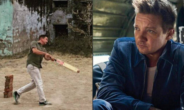 Jeremy Renner played “Gully” cricket with Rajasthani locals in India