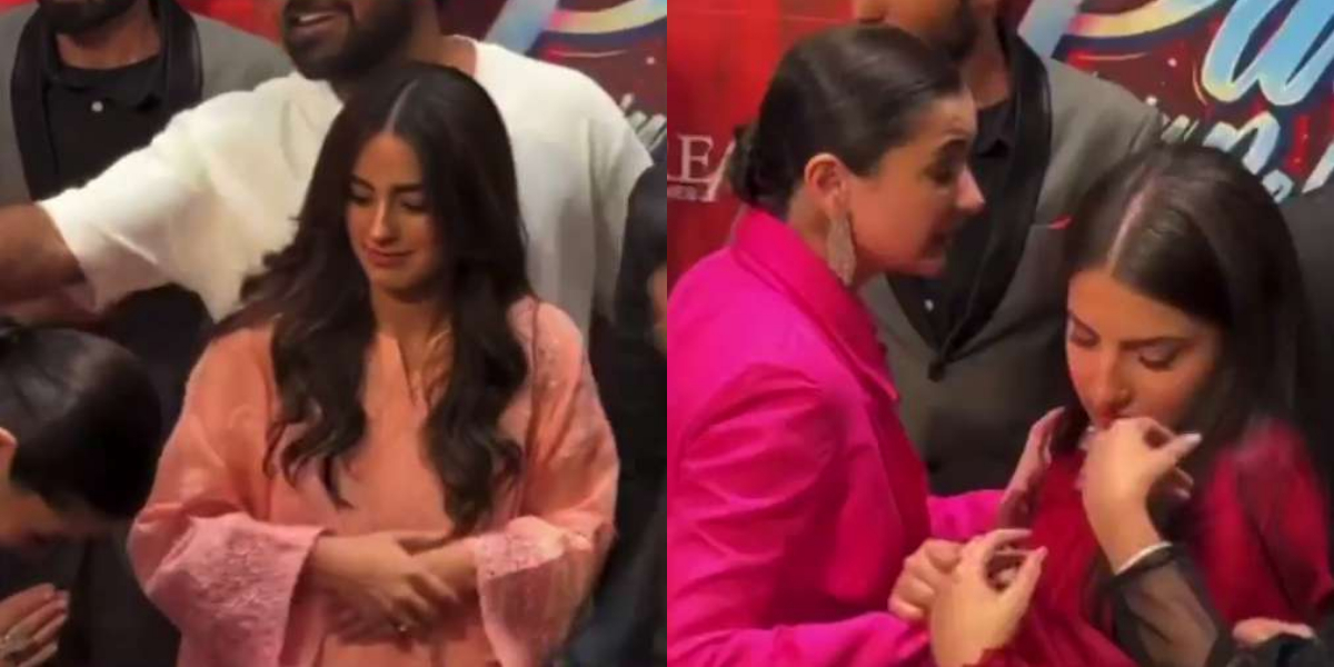 Hania Aamir ignores Iqra Aziz at a movie premier