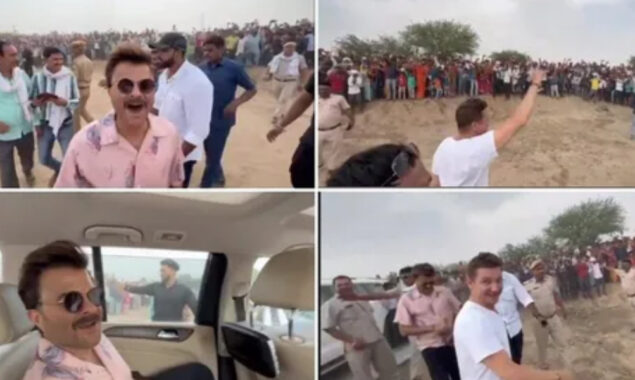 Jeremy Renner is happy to see crowd for him, Anil Kapoor jokes they wants to see the chopper