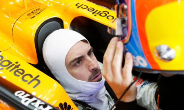 Alonso has been dropped to the rear of the grid