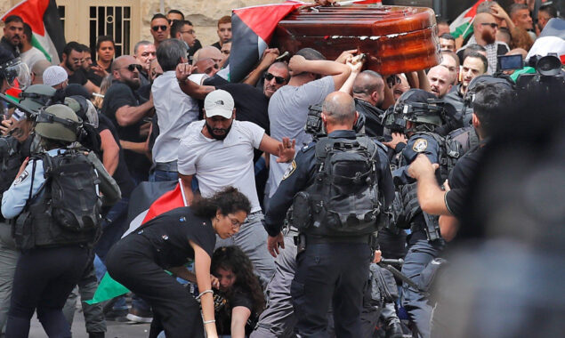 Blinken says US ‘deeply troubled’ by Israel storming funeral
