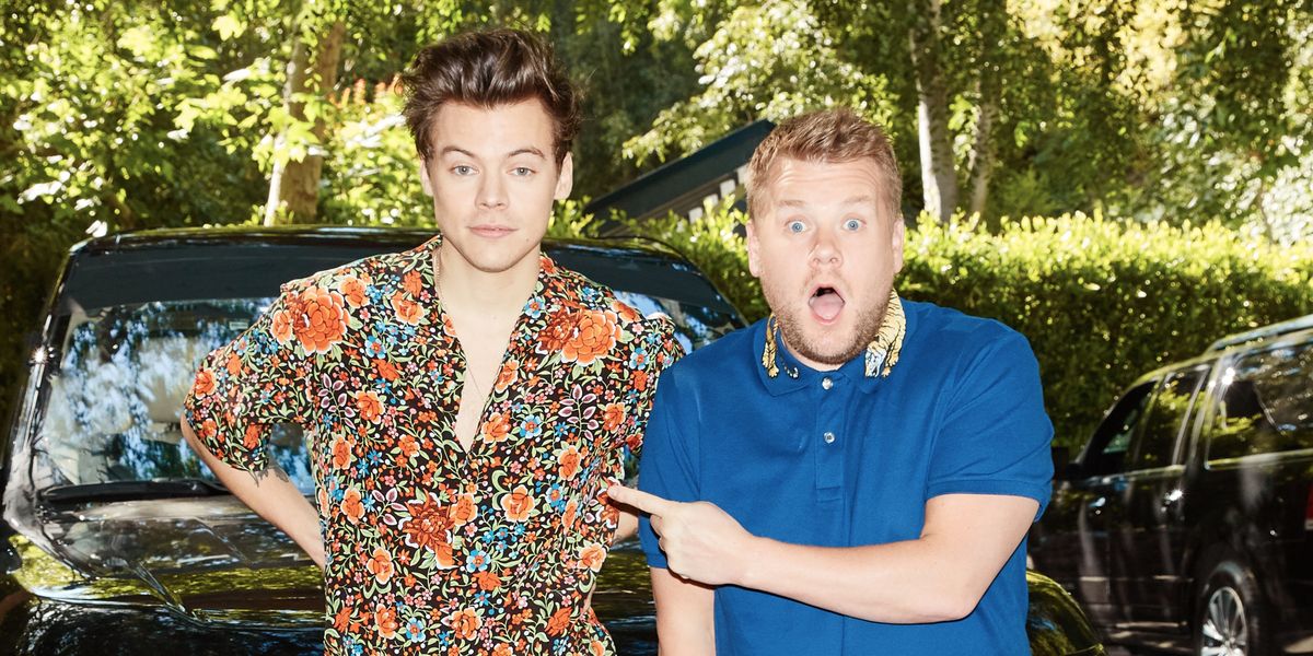 Harry Styles and James Corden