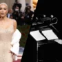 Kim Kardashian shows off her second look in iconic Marilyn Monroe gown