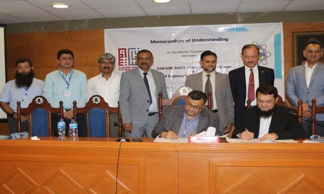 Mehran University, Saman-e-Shifa Foundation sign MOU to develop biomedical equipment