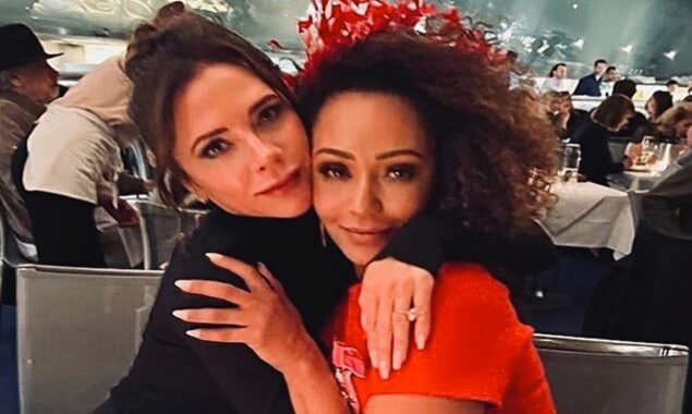 Spice Girls reunite as Mel B hug Victoria Beckham