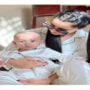 Saniya Shamshad twinning with her baby boy in adorable white lounge wears