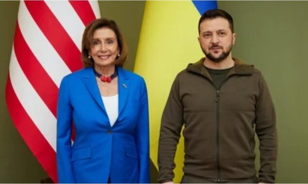 US Speaker Nancy Pelosi meet Zelensky in Kyiv