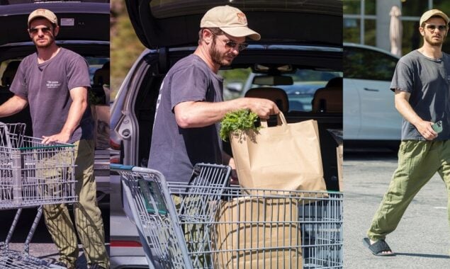 Andrew Garfield looks handsome in a casual attire while going grocery shopping in Los Angeles
