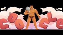 Google Doodle honors the great wrestler Gama on 144th anniversary