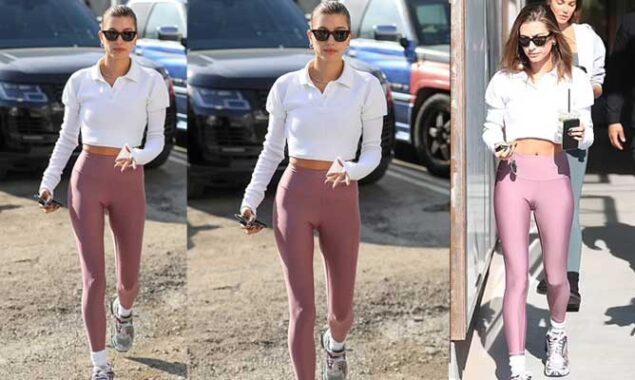 Hailey Bieber stuns everyone with her toned abs