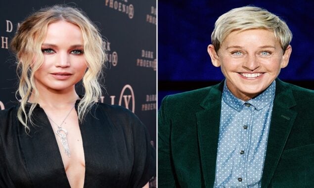 Jennifer Lawrence would impersonate Ellen DeGeneres in the bathroom