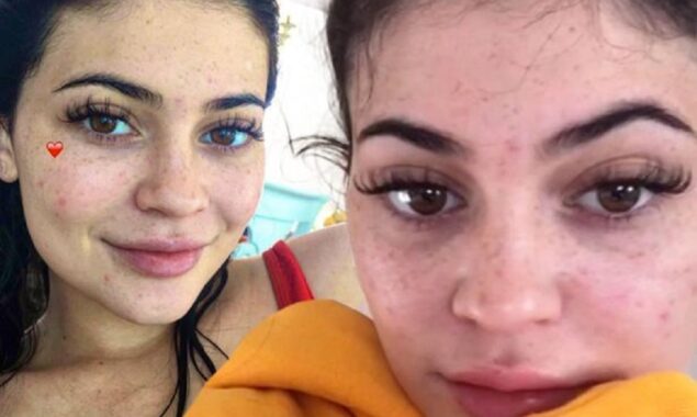 Kylie Jenner shows off her bare flesh in an unedited shot