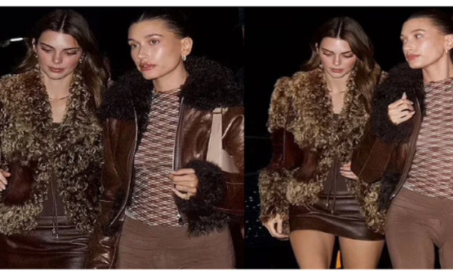 Kendall Jenner and Hailey Bieber bring their A-game to the streets of New York City ahead of the Met Gala