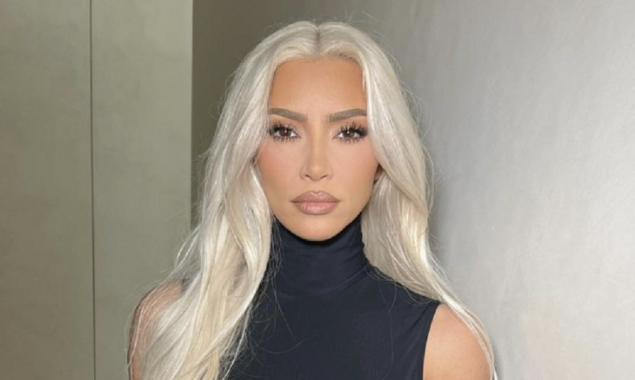Kim Kardashian looks lovely with her blonde hair