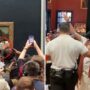 Man arrested after smearing Mona Lisa with cake at Louvre