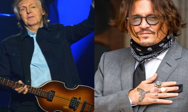 Paul McCartney is standing by his pal Johnny Depp throughout the Amber Heard trial